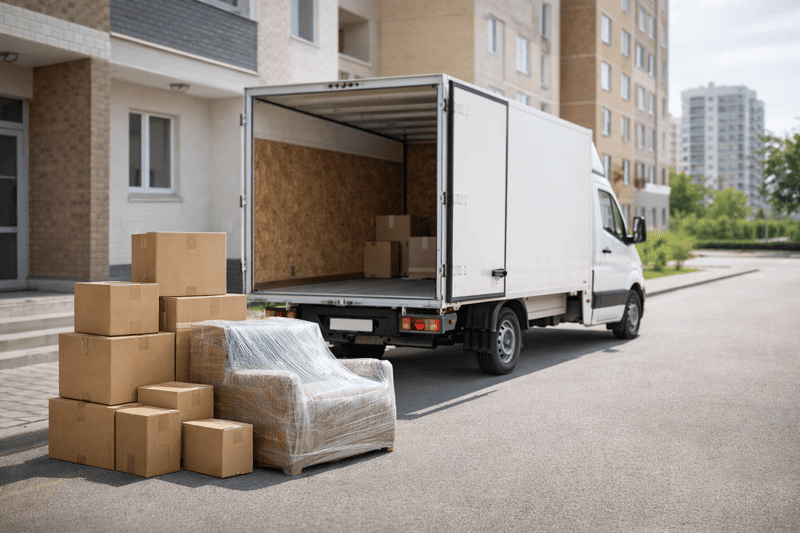 Грузовой автомобиль для перевозки вещей